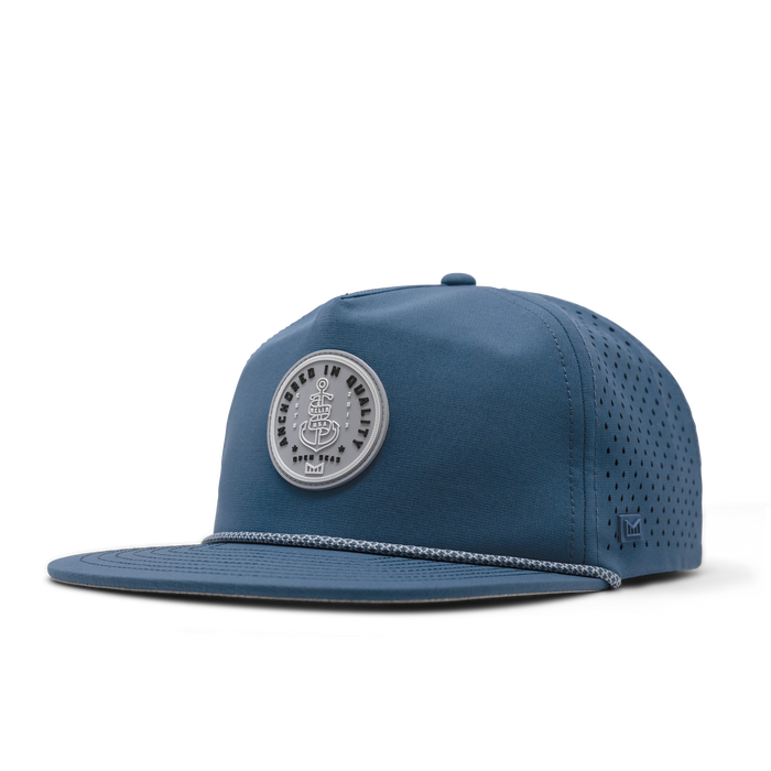 The angled view of melin's Coronado Anchored Hydro - Steel Blue
