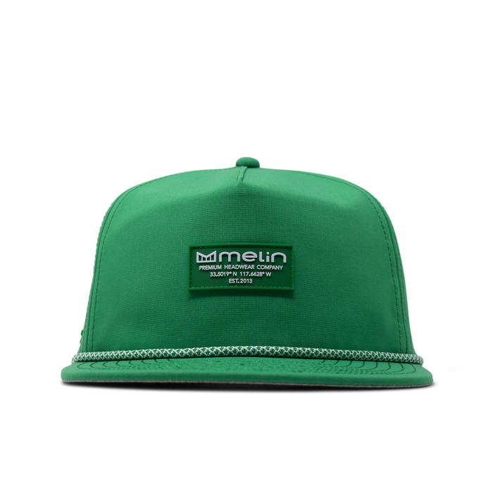 The front view of melin's Coronado Brick Hydro - Kelly Green