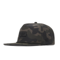 The front, angled view of the melin Coronado Brick Hydro  Split Crushed Fit in  Olive Camo