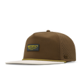 The front, angled view of the melin Coronado Brick Hydro  Split Crushed Fit in  Yellow Jacket