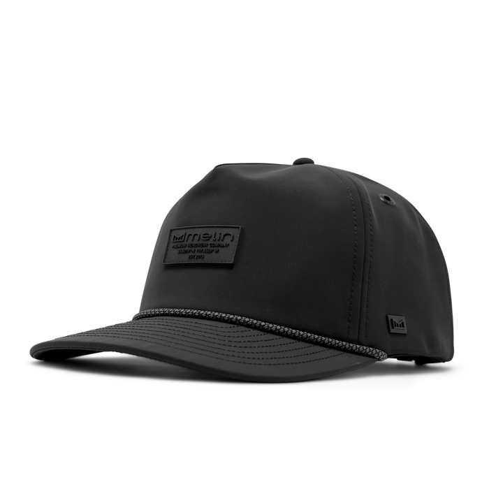 The angled, curved bill view of melin's Coronado Brick Infinite Thermal - Black