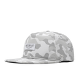 The front, angled view of the melin Coronado Brick Infinite Thermal  Split Crushed Fit in Snow Camo