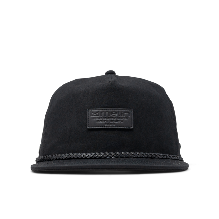 The front view of the melin Coronado Brick Thermal  Split Crushed Fit in Black