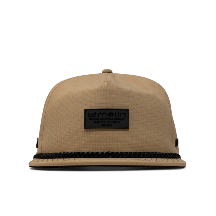 The front view of the melin Coronado Brick Thermal  Split Crushed Fit in Khaki