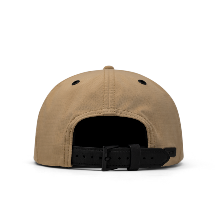 The back view of the melin Coronado Brick Thermal  Split Crushed Fit in Khaki