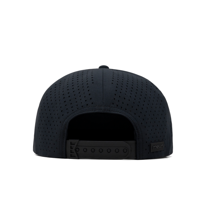 The back view of the melin Coronado Hydrolite  Split Crushed Fit in  Black Camo