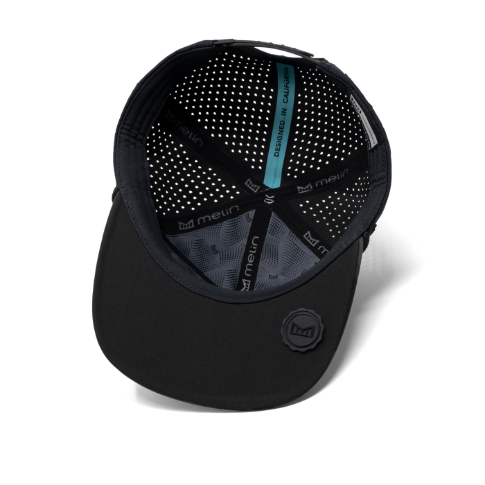 The inside view of the melin Coronado Hydrolite  Split Crushed Fit in  Black Camo