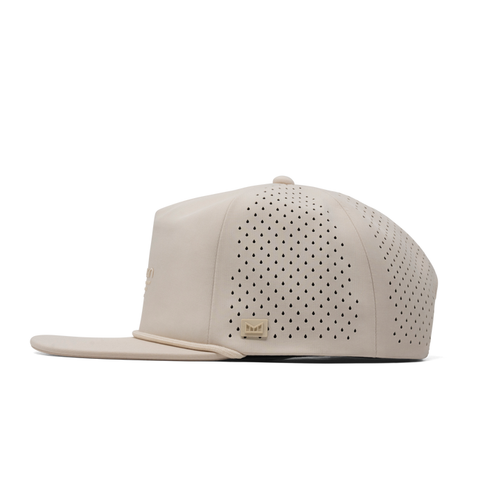The side view of the melin Coronado Hydrolite  Split Crushed Fit in  Bone