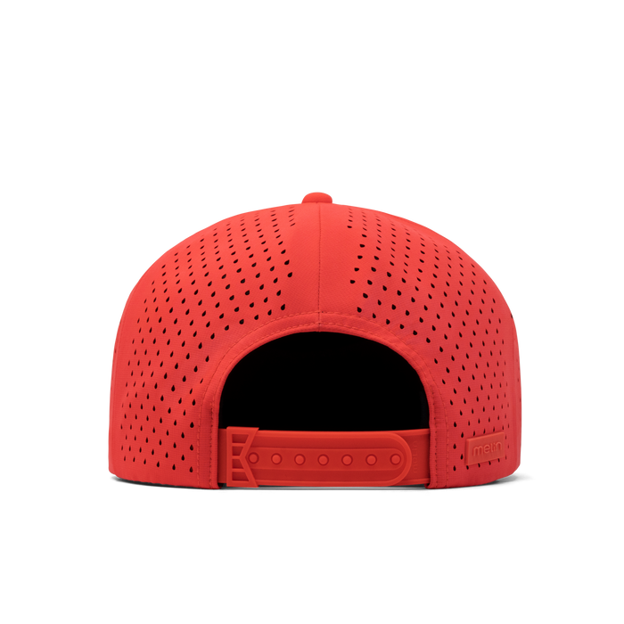 The back view of the melin Coronado Hydrolite  Split Crushed Fit in  Infrared