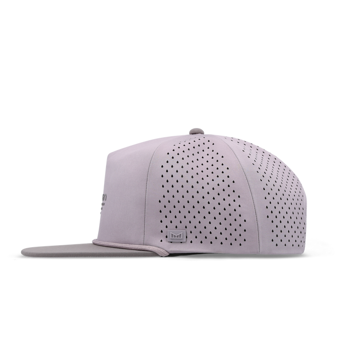 The side view of the melin Coronado Hydrolite  Split Crushed Fit in  Shark