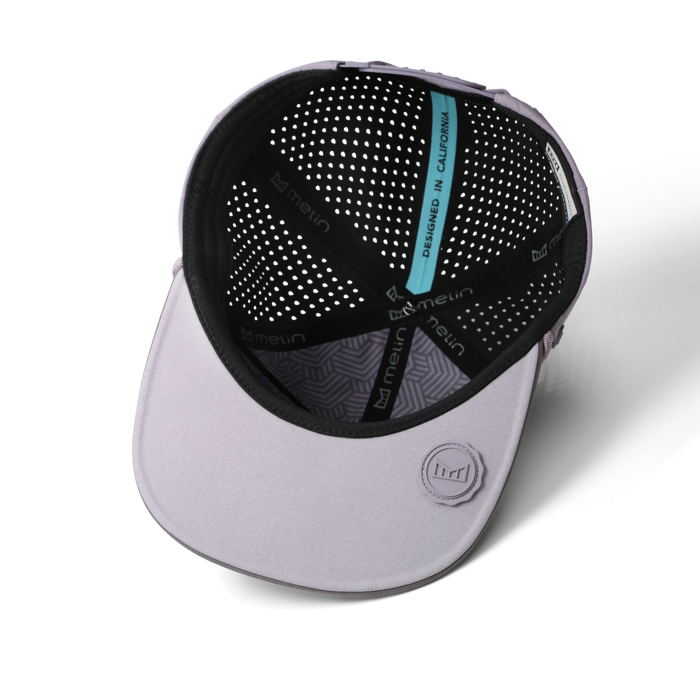 The inside view of the melin Coronado Hydrolite  Split Crushed Fit in  Shark