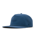 The front, angled view of melin's Coronado Hydrolite snapback hat in Steel Blue
