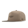 The angled view of the melin Split Crushed Fit Coronado Hydrolite hat in teak