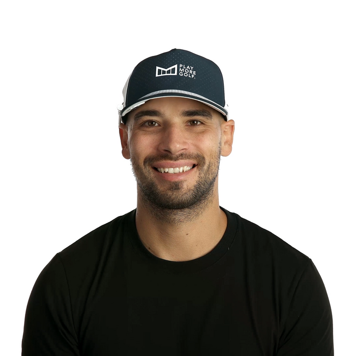 The model-image view of the melin Split Crushed Fit Coronado Links Drive Hydro  in Navy / White