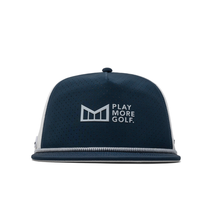 The front view of the melin Coronado Links Drive Hydro  Split Crushed Fit in  Navy / White