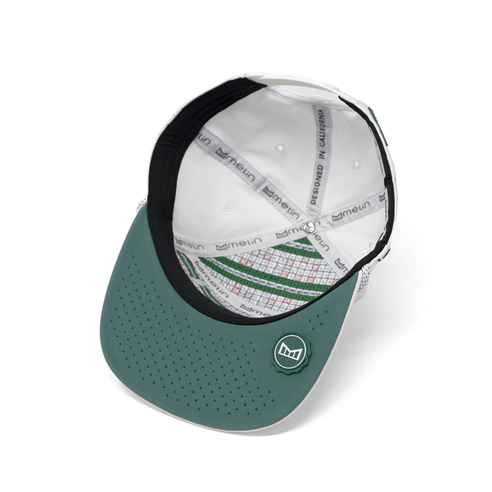 The inside view of melin's Coronado Links Hydro - White / Green