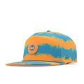 Melin Split Crushed Fit Coronado Neon Tie Dye Hydro Hat in Turquoise