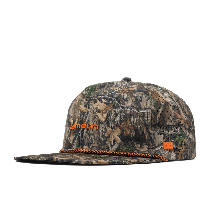The front, angled view of the melin Coronado Realtree Hydro  Split Crushed Fit in  Edge