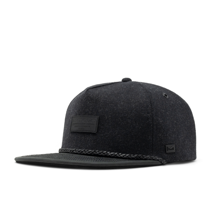 The front, angled view of the melin Coronado Scout Thermal  Split Crushed Fit in  Black