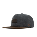 The front, angled view of the melin Coronado Scout Thermal  Split Crushed Fit in  Heather Grey