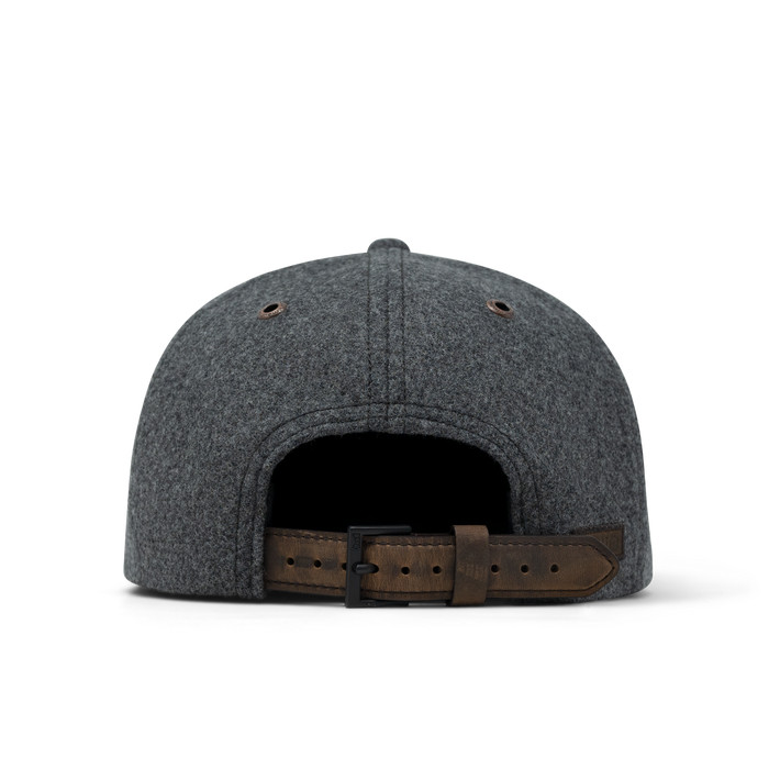 The back view of the melin Coronado Scout Thermal  Split Crushed Fit in  Heather Grey