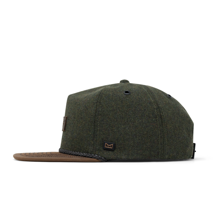 The side view of the melin Coronado Scout Thermal  Split Crushed Fit in  Spruce