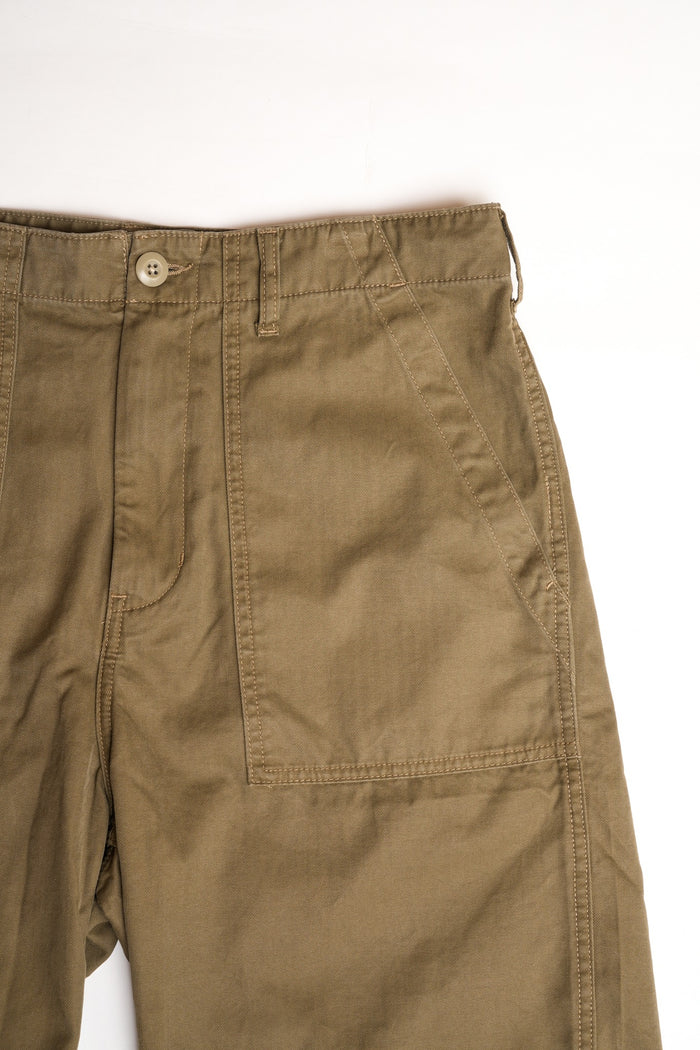 COTTON HBT BAKERS SHORT PANTS - GREEN