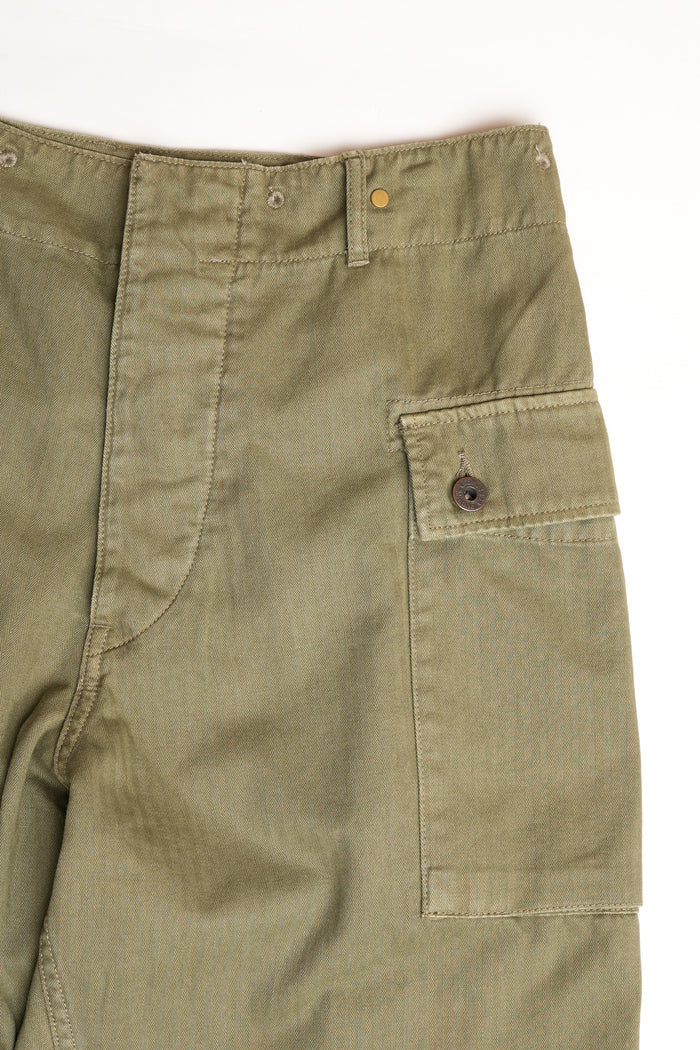COTTON HBT P-44 MONKEY PANTS - GREEN