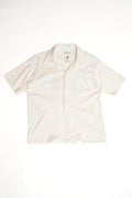 COTTON JURSEY SKULL PRINT OPEN SHIRT - WHITE