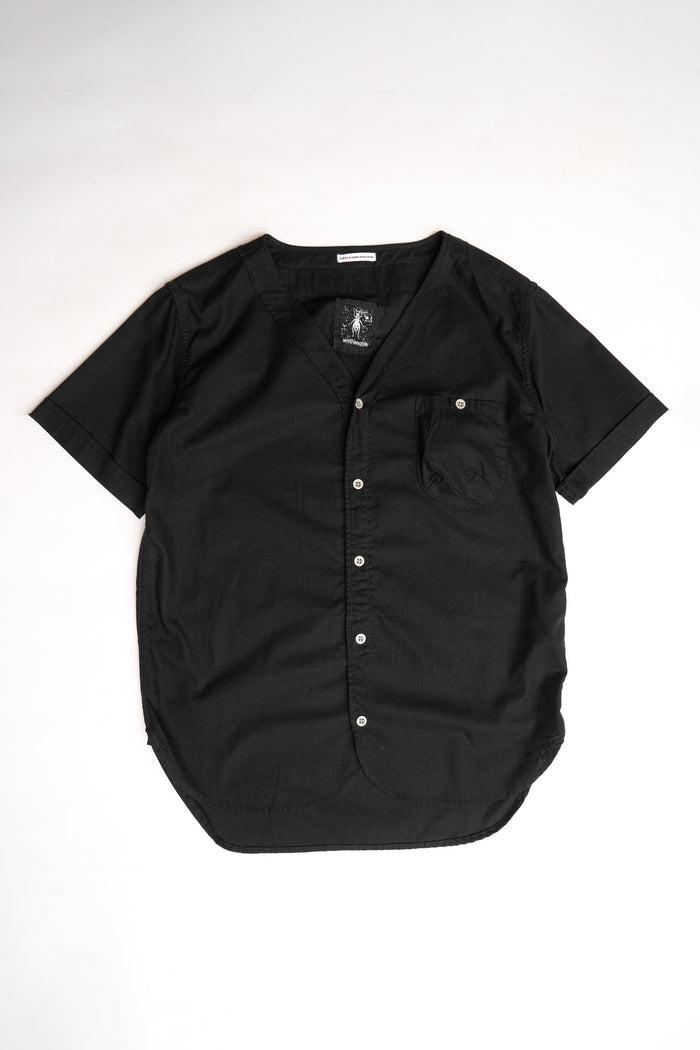 COTTON LINE VINTAGE BASEBALL SHIRT - BLACK