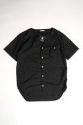 COTTON LINE VINTAGE BASEBALL SHIRT - BLACK