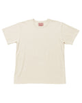 CREWNECK T-SHIRT - ELS RECYCLED COTTON SLUB  - ECRU