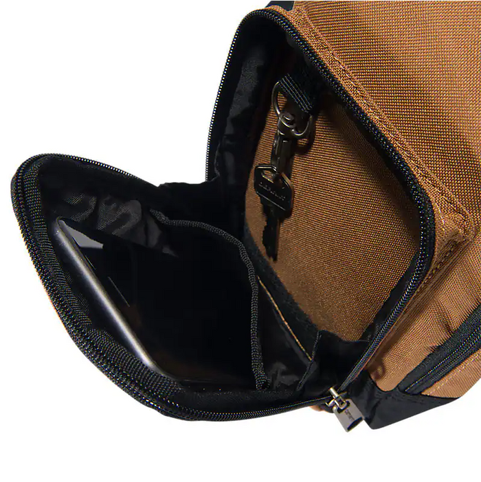 CROSSBODY ZIP BAG - CARHARTT BROWN