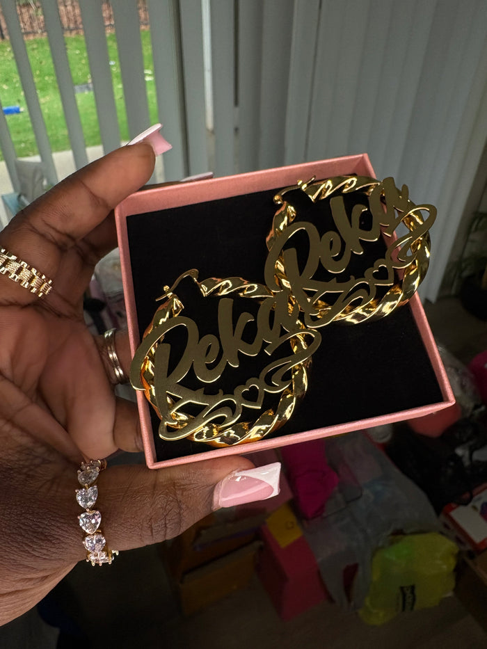 Custom Hoop Earrings