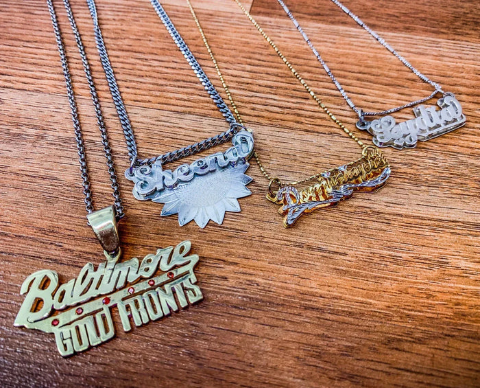 Custom Name Pendant Silver or Gold  Call For Prices  image 1