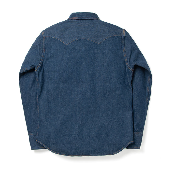 D5701 Natural indigo denim western shirt - INDIGO