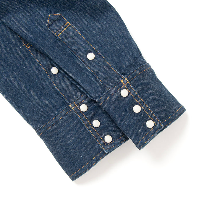 D5701 Natural indigo denim western shirt - INDIGO