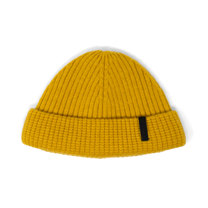 The front view of the melin Destination Beanie  Beanie in  Mustard