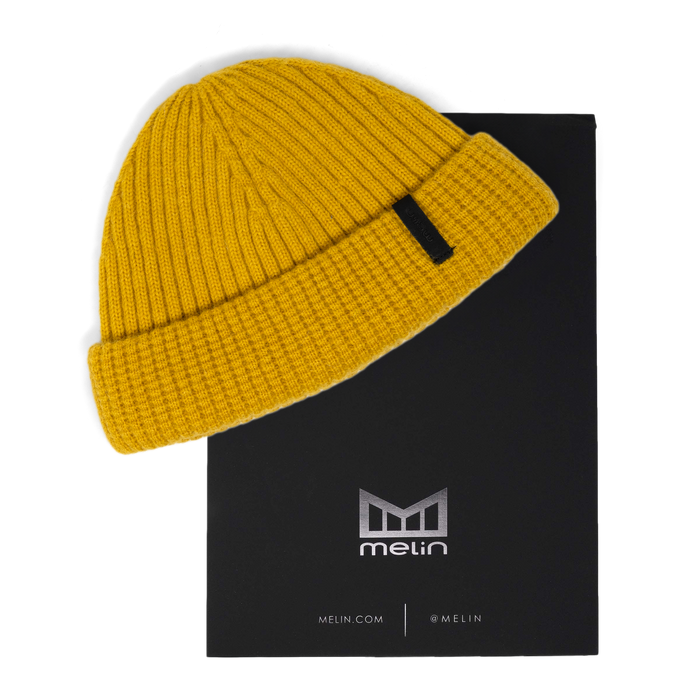 The mailer view of the melin Destination Beanie  Beanie in  Mustard