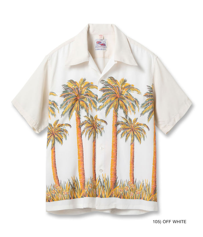 DK39448 DUKE KAHANAMOKU SPECIAL EDITION “PALM TREE” (SHORT SLEEVE) - OFF WHITE