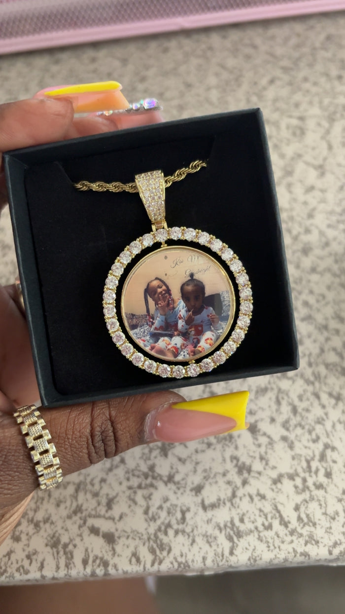 Double Sided Picture Necklace