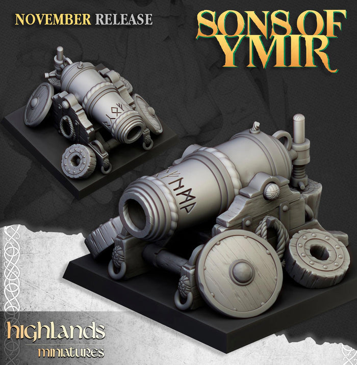 Dwarf Cannon - Highlands Miniatures