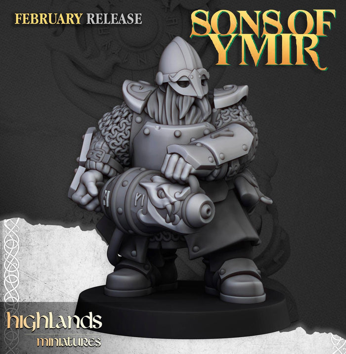 Dwarf Firespitters Dwarfs - Highlands Miniatures