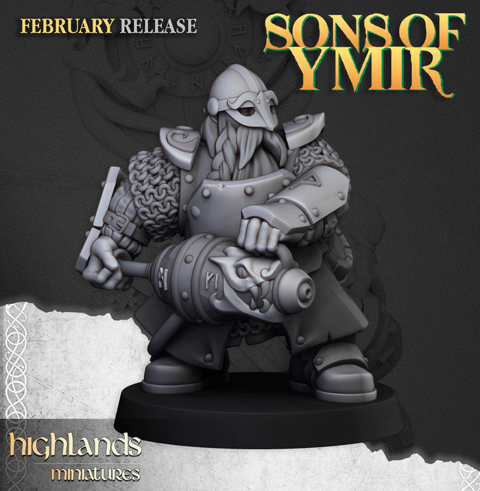 Dwarf Firespitters Dwarfs - Highlands Miniatures