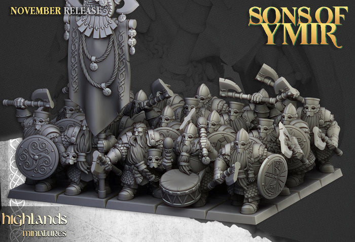 Dwarf Huscarls - Highlands Miniatures