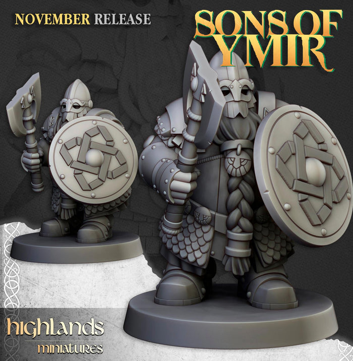 Dwarf Huscarls - Highlands Miniatures