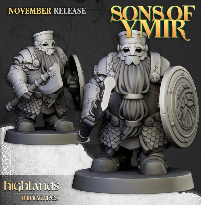 Dwarf Huscarls - Highlands Miniatures