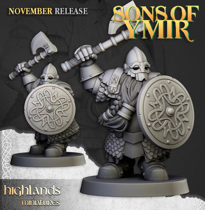 Dwarf Huscarls - Highlands Miniatures