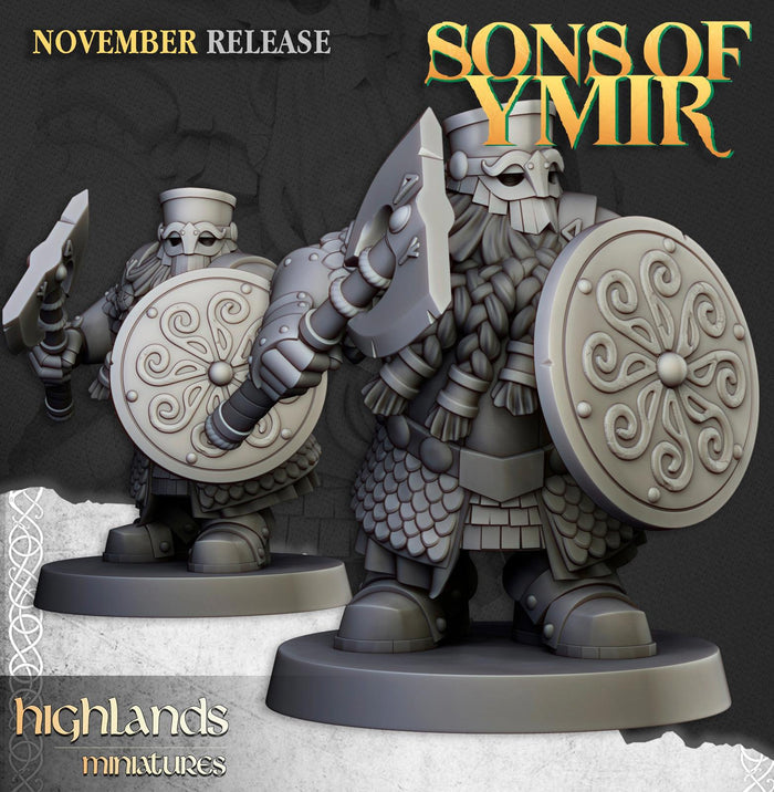 Dwarf Huscarls - Highlands Miniatures