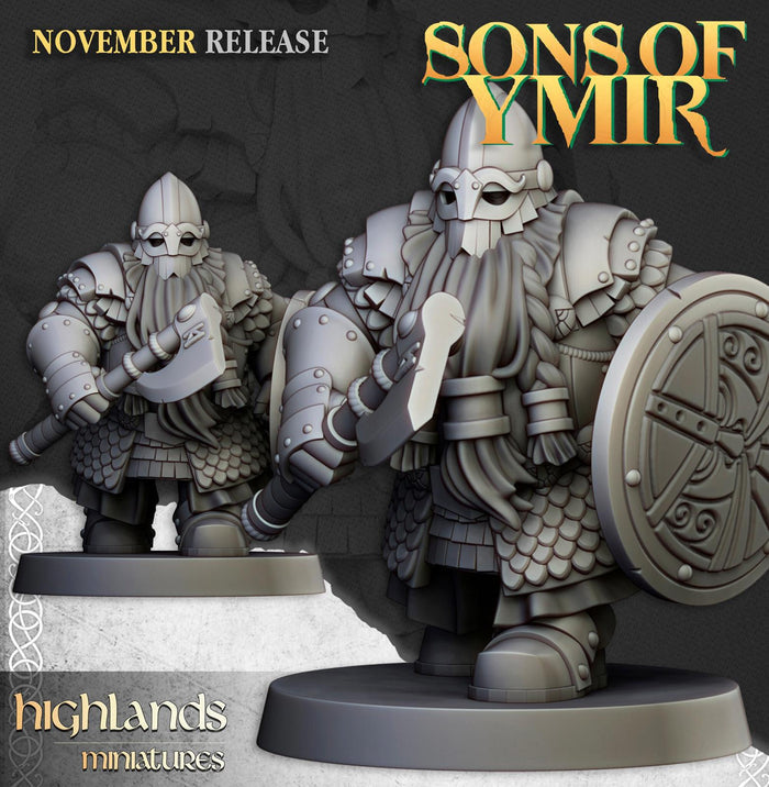 Dwarf Huscarls - Highlands Miniatures